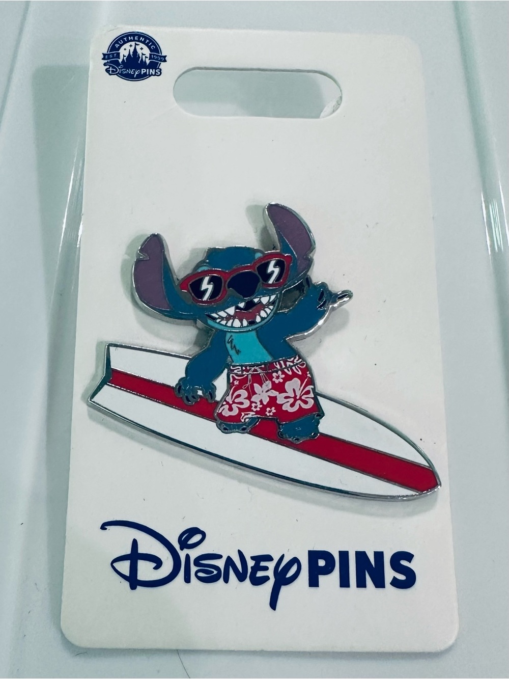 Disney Parks Stitch Surfing Pin